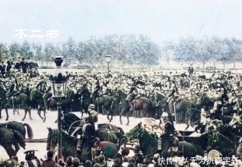 沙俄帝国|上色老照片:末代沙皇尼古拉二世出访巴黎, 看看场面有多盛大