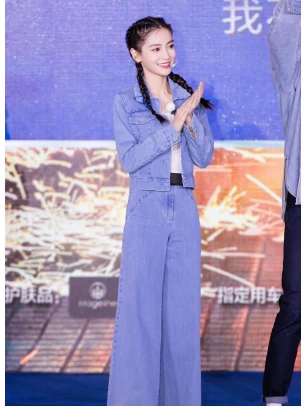 元气|杨颖双马尾发型好看得过分，明明是少女的样子，却是小糯米妈妈？