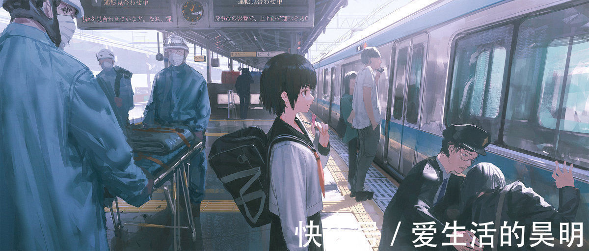 插画|故事感爆棚的动漫人物插画,画面很通透,氛围极佳