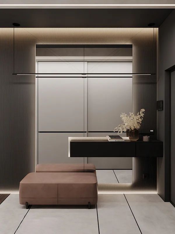 家装|80款入户鞋柜设计方案,人家这样装,太亮眼了