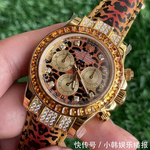 钻石|腕表先生讲表:豹纹与劳力士的碰撞——改装限量版豹纹迪通拿116598