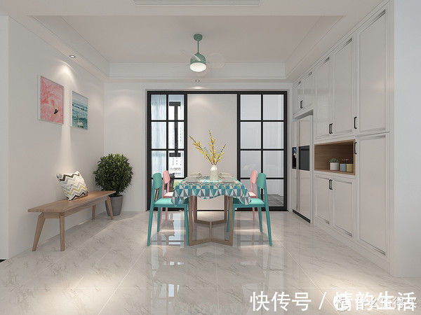 墙面|这对夫妻124㎡新房“穷装”，屋内不吊顶不做造型，也能装出高级感