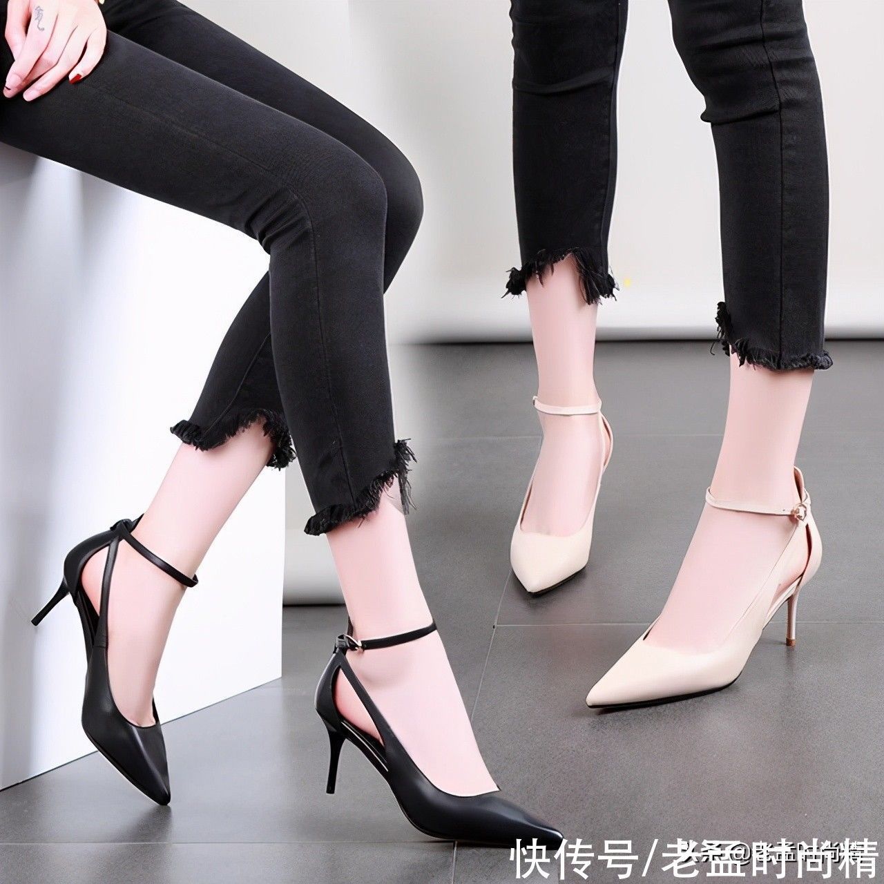 尖头|高雅性感的尖头真皮高跟鞋,与秋季一起奏响欢快的乐章