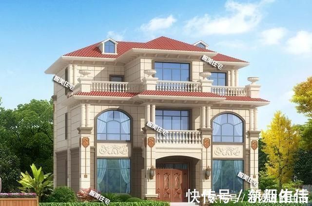 两厅|室内带堂屋设计,一二层都有厨房的农村别墅,适合两兄弟