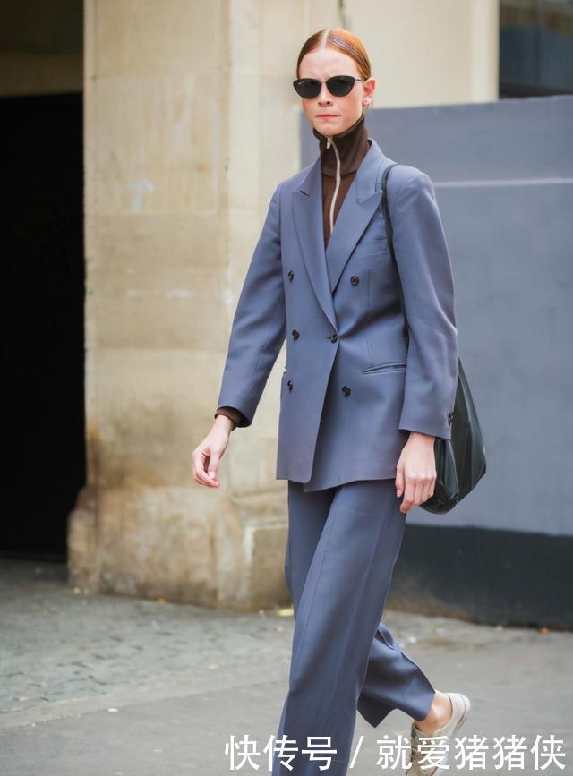 高领这样搭，时髦又个性，超气质