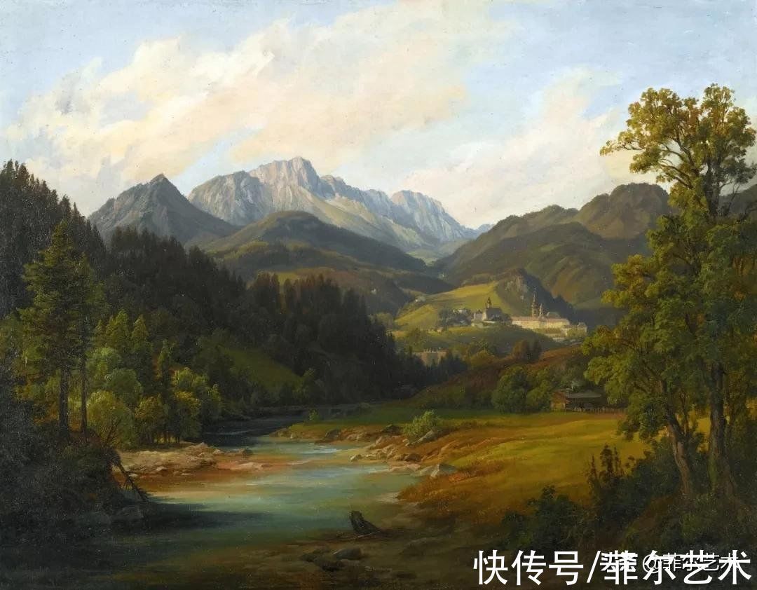 艺术家$高山风景~奥地利艺术家安东·希弗风景油画(高清)作品欣赏