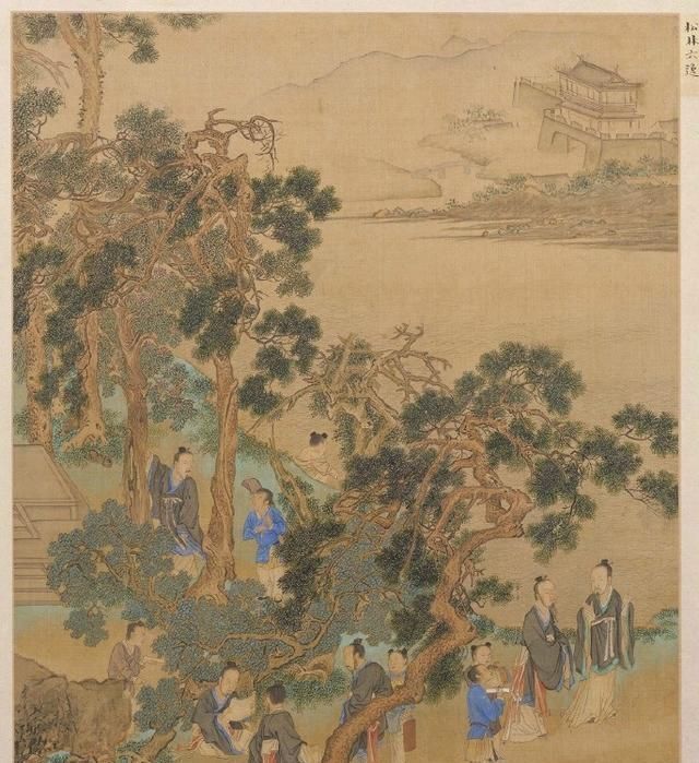 孔巢父|600年前的一张古画,疑似出现武侠人物,童子身上背着一把宝剑