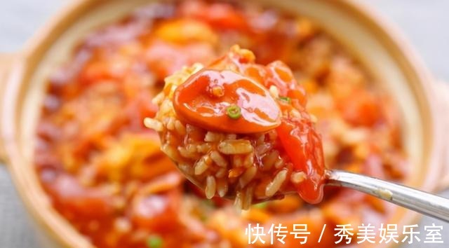 玉米淀粉|教你在家做爆好吃的番茄火腿鸡蛋烩饭,5分钟快手餐,赶紧收藏