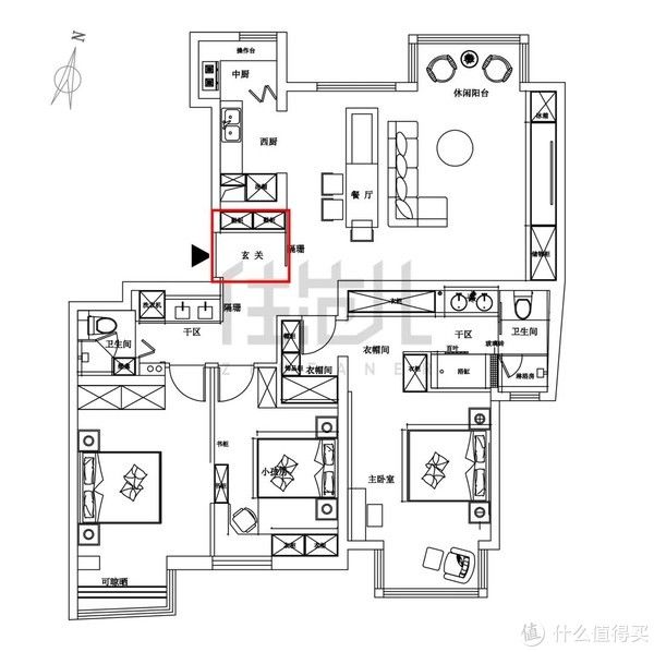 卫浴|绝!5口之家0杂物,只靠1扇门实现卫浴三分离