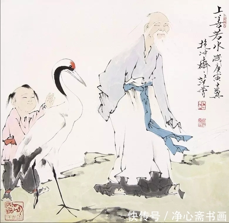 题材&范曾画多幅《老子出关图》,画错还卖782万,太不可思议了!