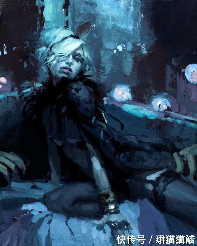 油画#艺术家杰里米·曼恩的油画,颜色既生动又大气!