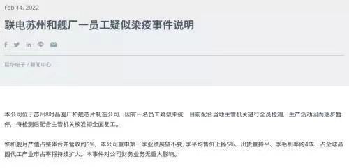晶圆|全球第三大晶圆代工厂苏州员工疑似染疫,缺芯问题再成焦点