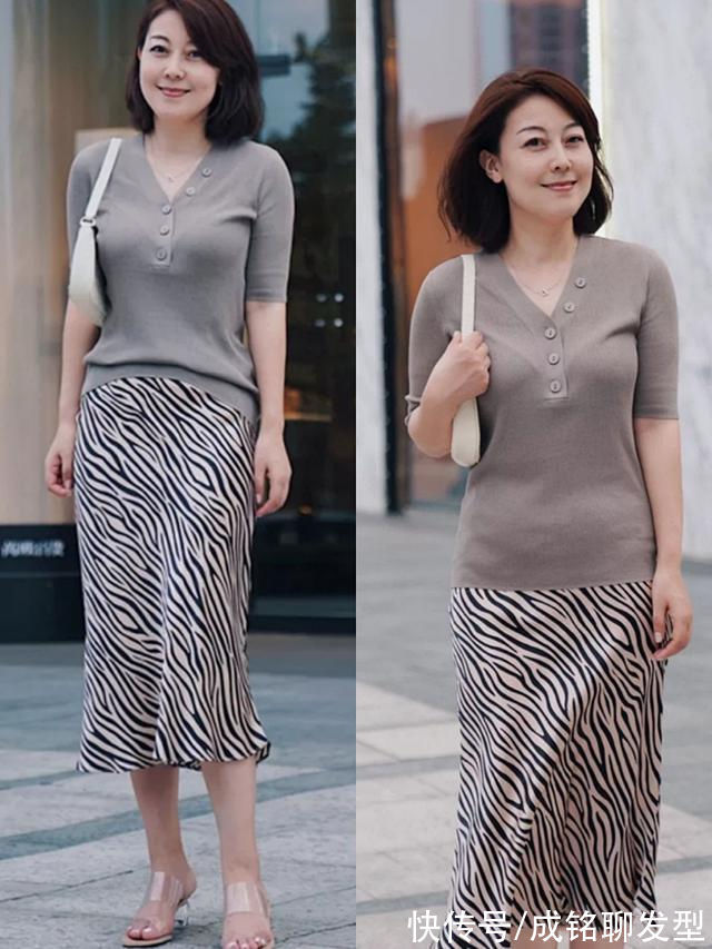 圆领 奔五的女人别穿得太职业,试试这几种高级感穿搭,时尚优雅又减龄