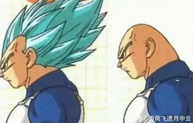 眼见|眼见不一定为实,当动漫角色去掉头发后,我不敢再直视贝吉塔了!