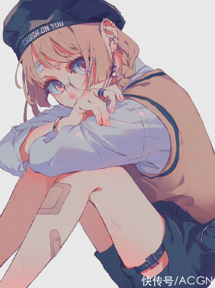 笔下|这位画师的妹子咋一身伤啊，基本上都贴创口贴，还好初音未来没事