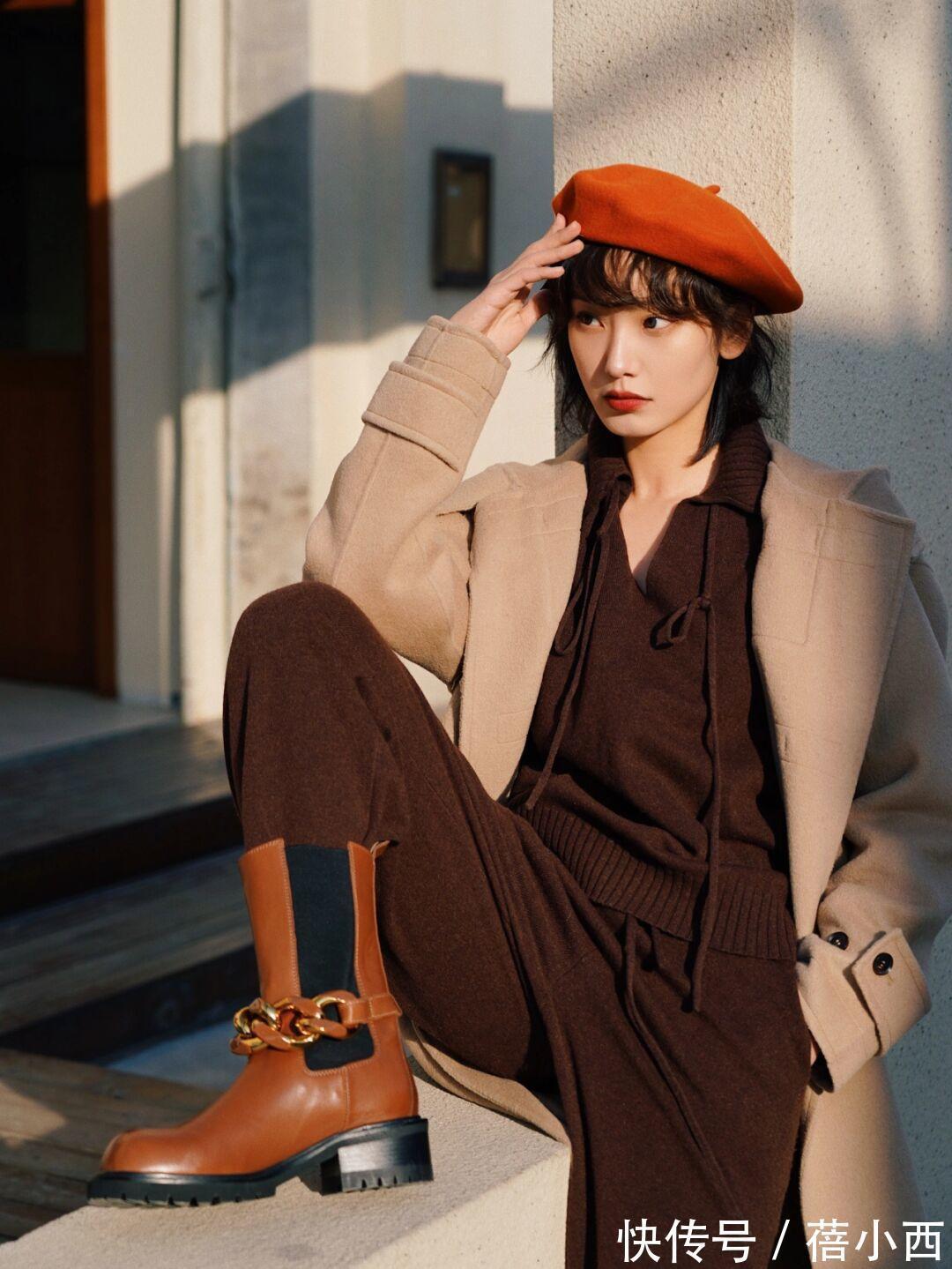 大衣|奔三奔四的女人一定要精致!冬季多穿“大地色大衣”,气质大加分