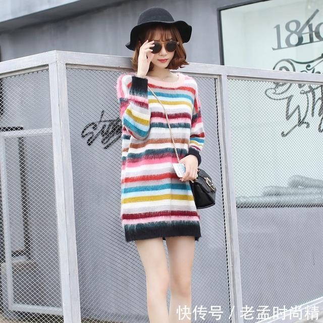 慵懒 今年流行温暖的貂绒毛衣,冬天穿出优雅的名媛气质