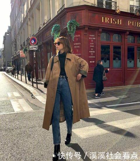 秋天街头的“法式优雅”,我劝你这样穿,法国女人的时髦,你也有