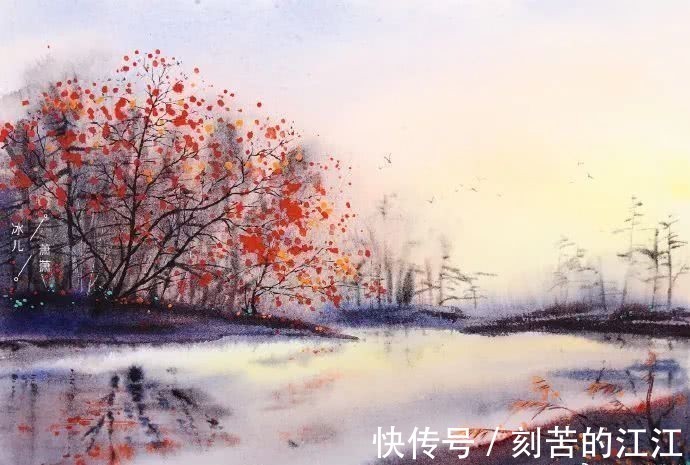 花瓣@水彩这样画，也太美了吧！居然把花瓣画出透明的感觉，看完忍不住保存！