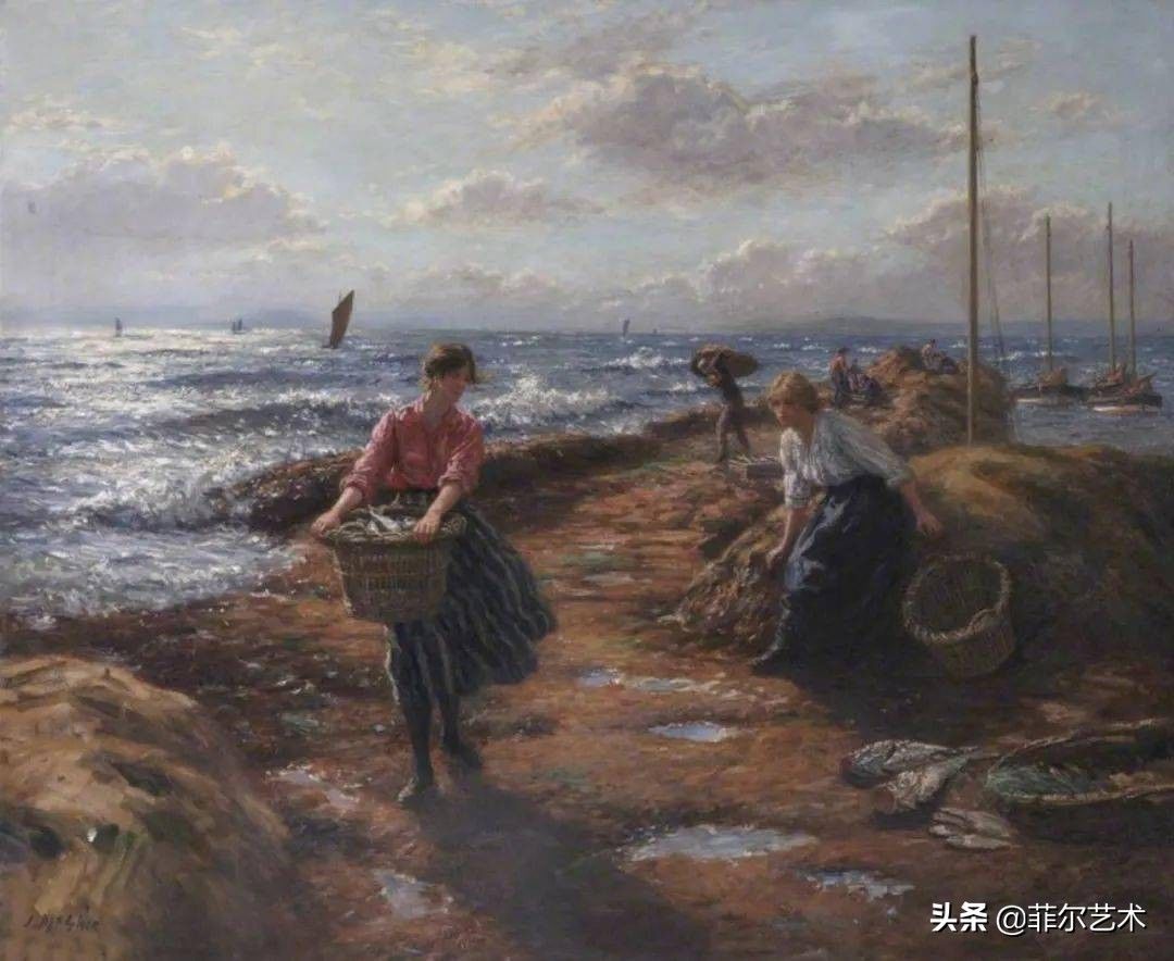 画家|苏格兰画家约翰·麦基的“女人与海”油画艺术作品欣赏