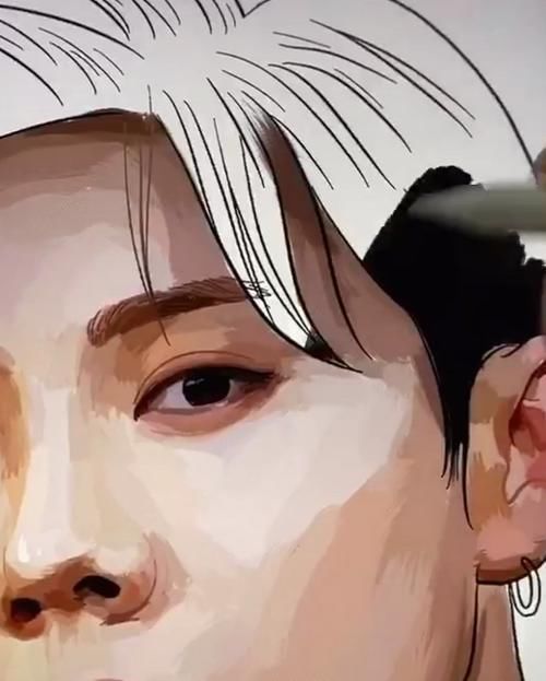 关晓彤$美术生画“鹿晗”,开始关晓彤看了都想打人,最后来秀操作的