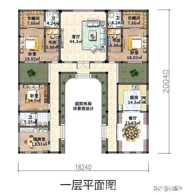 两厅|3款超好看的一层平房别墅设计，造价十几万，看看哪栋更实用？