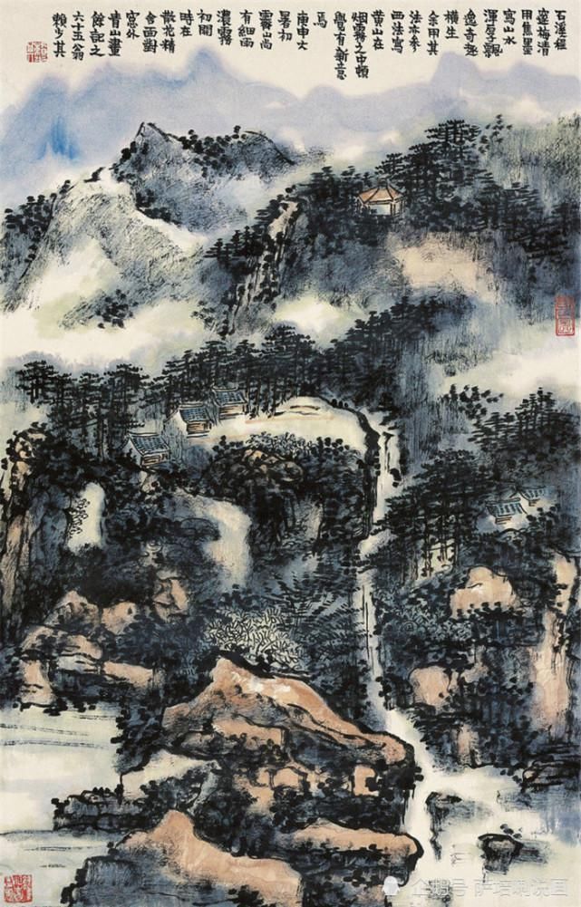 赖少其|淋漓泼墨漫无边,写天写地写心肝,赖少其山水画欣赏