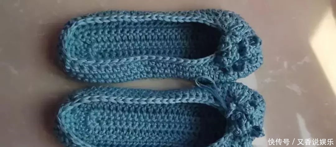 勾了一圈|好看又好钩的成人地板鞋编织,新手一看就懂,有图解