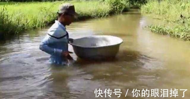众人|农村男子拿着大盆去钓鱼,收获颇丰,方法让众人惊喜