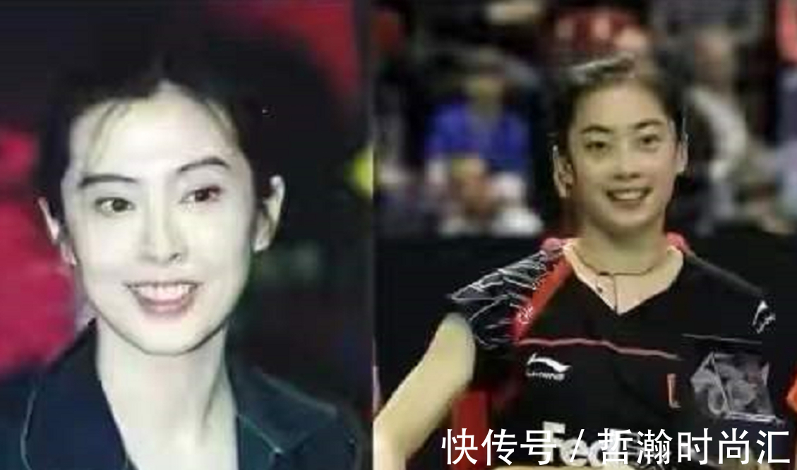 谌龙|谌龙晒雨中全家福,娇妻神似王祖贤,国羽短裙出战第一人惊艳全场