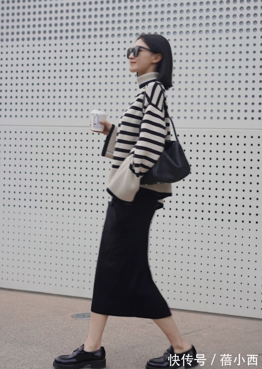 半身裙 还是穿“针织衫”最简约时髦,学会这几种搭配,骨子里透着高级感