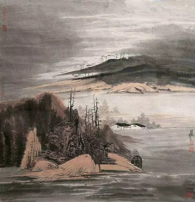 山水画$“江南鬼才”笔下的工笔山水画,色彩丰富,太震撼了!