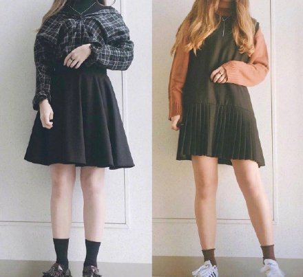 保暖|谁说微胖就没有时尚感毛衣裙短外套,保暖又可爱的秋冬穿搭