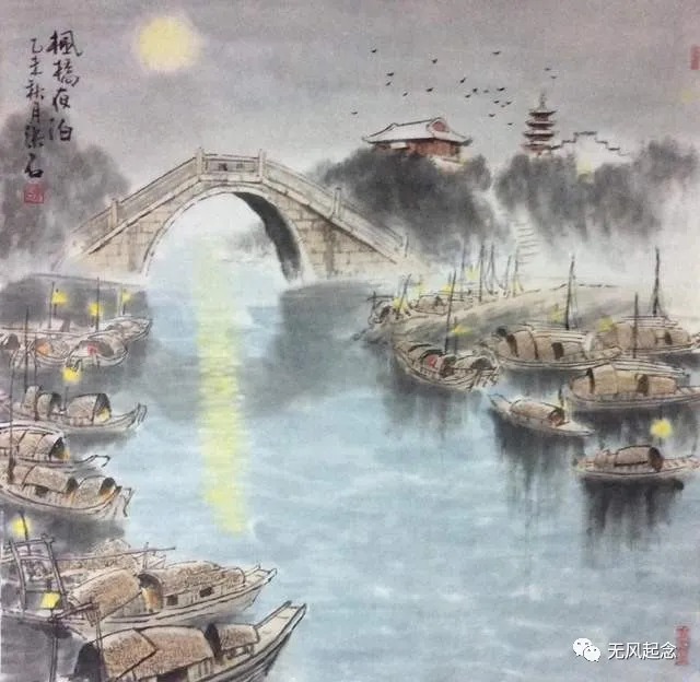 枫桥夜泊@唐朝不知名诗人,写了一首千古名作,仅仅28个字却捧红了2个景区