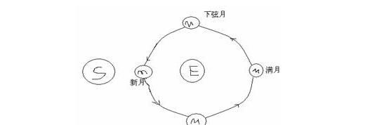 上弦月下弦月满月的变化过程图