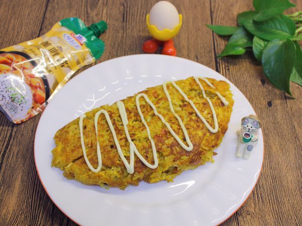 鸡胸肉|咖喱沙拉蛋包饭