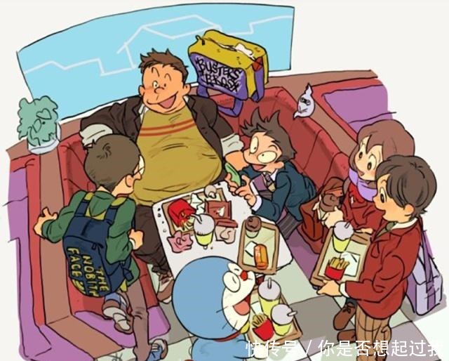 哆啦A梦当主角们步入中学,静香出木衫同校,大雄选绿衣服讲究