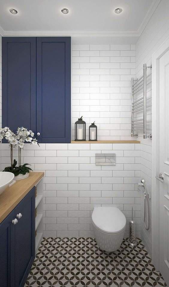 台面|我咋没想到,把L型洗漱台加高1米打柜子,双倍收纳跟别人不一样