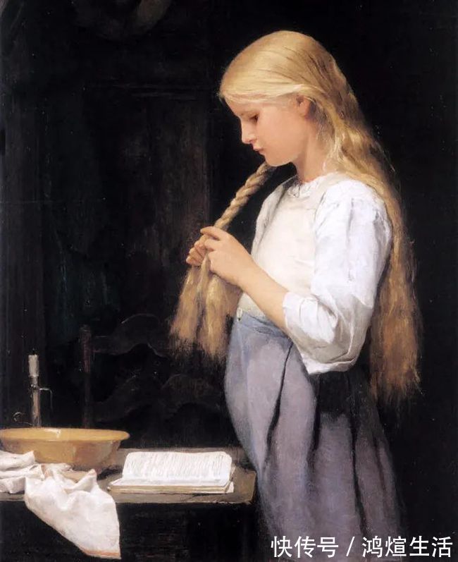 康拉德|德国画家康拉德笔下 细腻的年轻漂亮女子,真心的美!