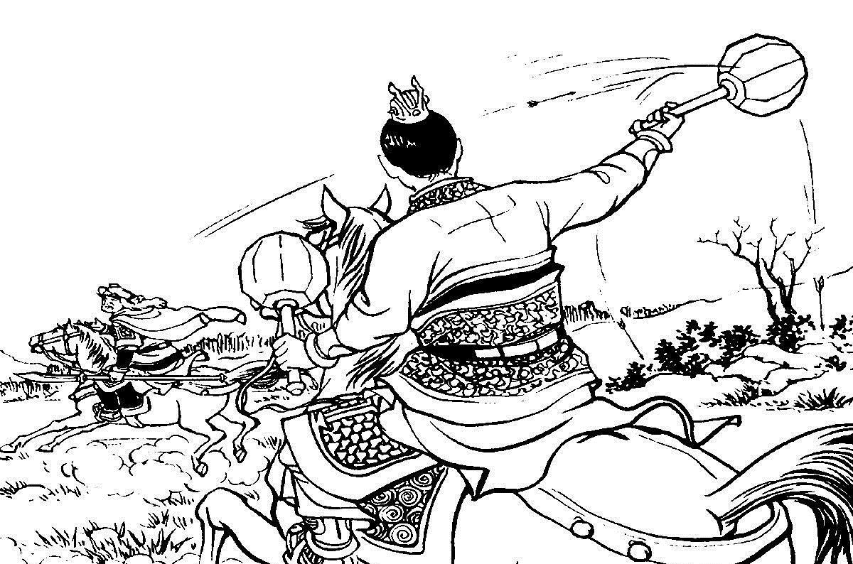 大锤#薛家将薛克虎巅峰之战:夺白壁关锤震黑龙,抢银燕关勇打黄天俊