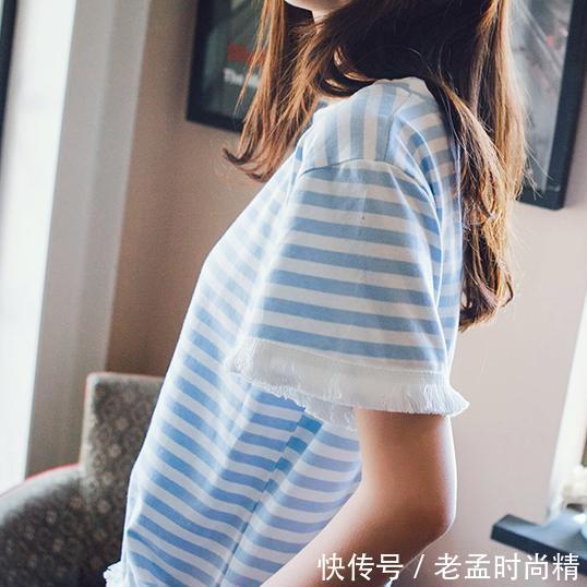 赘肉|百搭条纹T恤，减龄显瘦掩藏赘肉，最经典的时尚