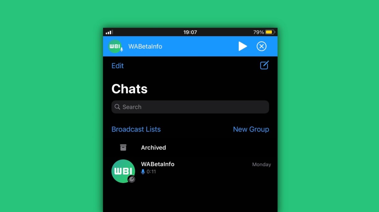 WhatsApp 将支持暂停发送语音消息，稍后再继续录制