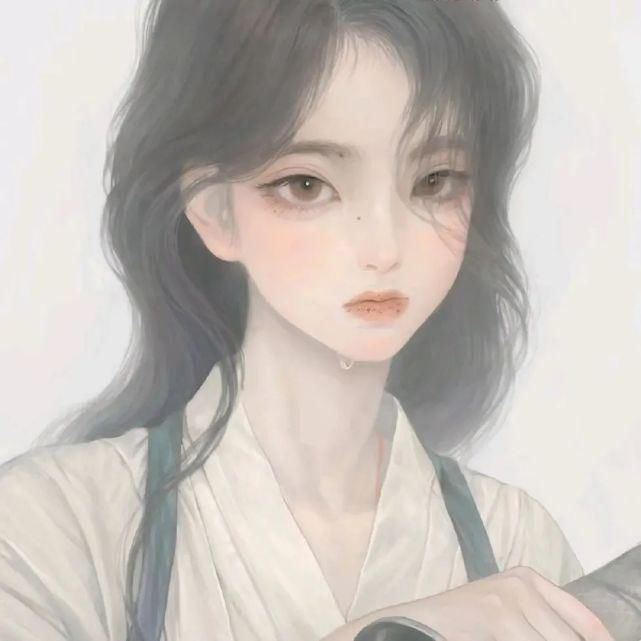 人海|手绘女生头像 于是跃入人海 各有风雨灿烂