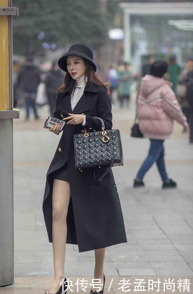 组合|长款羊绒风衣搭配破洞牛仔裤, 高贵冷艳, 从容优雅