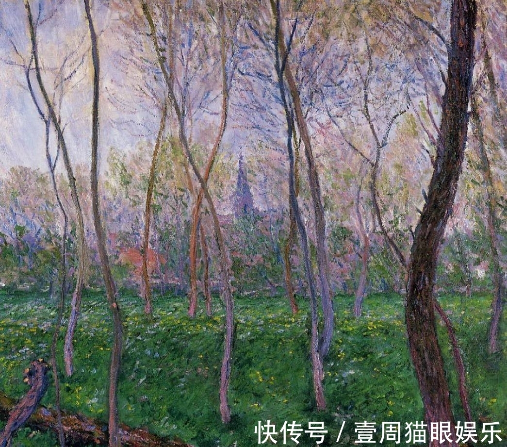 沙龙#成员的油画风格已发生变化,莫奈却坚持着,他才是忠实的印象派