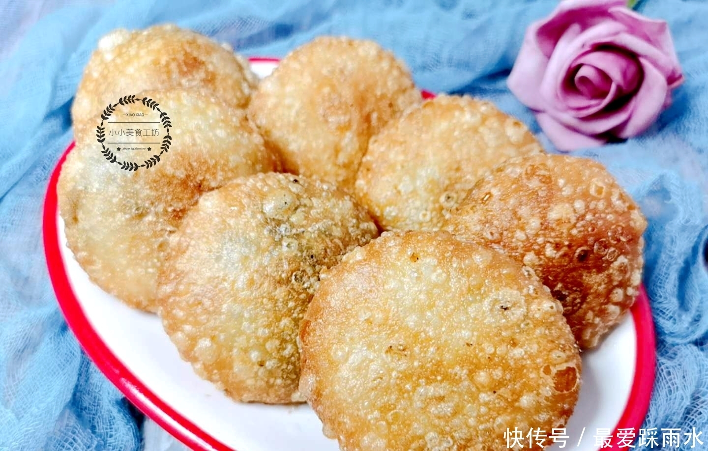 破皮|炸糖糕时,直接烫面就错了,教你正确做法,个个酥脆,空心不破皮