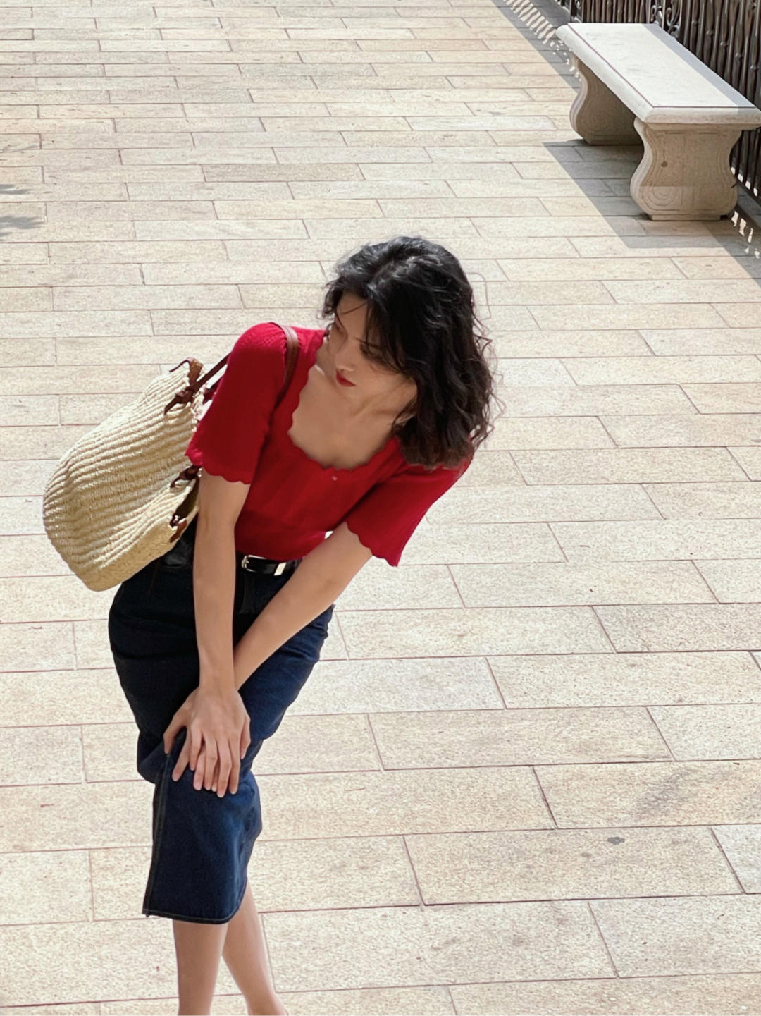 开叉裙|秋天穿搭指南!西装外套+牛仔裤,复古又时髦!