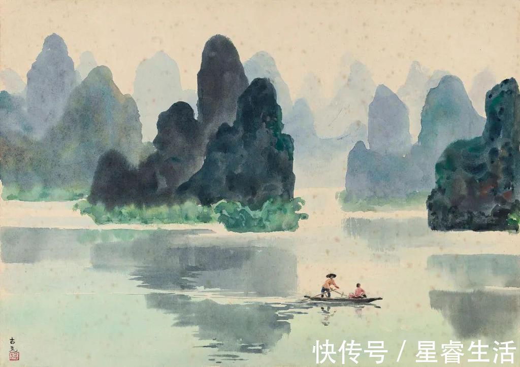 水彩&他被徐悲鸿称为“中国艺术界卓绝天才”,融入水墨意境的水彩,太美好了!