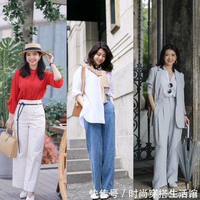 小西装|谁说小个子女人不适合穿阔腿裤?看看这4个搭配技巧,显高又减龄