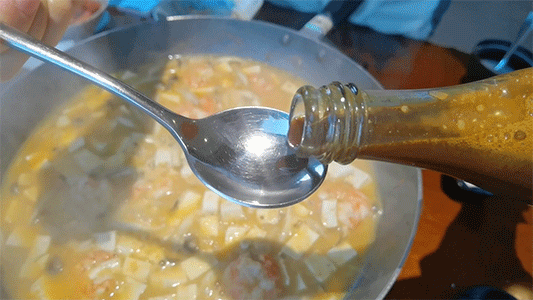 金汤虾仁豆腐羹，营养美味，补钙补锌还暖胃